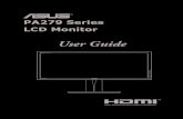 User Guide Monitors/PA279... · 2019. 3. 8. · 2. MENU button: • Turns on the OSD menu. • Exits the OSD menu or goes back to the previous menu when the OSD menu is active. •
