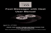 Foot Massager with Heat User Manual...Foot Massager with Heat User Manual Model No.: CF-5802 Rev 1 READ AND SAVE THESE INSTRUCTIONS FOR FUTURE REFERENCE Note: The specifications and/or
