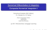 Numerical Differentiation & Integration [0.125in]3.375in0.02in ...Numerical Analysis (Chapter 4) Composite Numerical IntegrationI R L Burden & J D Faires 9 / 35 Example Composite Simpson