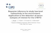 Bayesian inference to study low-level radioactivity in the … · 2011. 6. 29. · Limits for qualitative detection and quantitative determination; application to radiochemistry Anal.