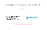 PIPELINE DESIGN MANUAL 2017 - WSSC Water...2017/04/19  · 2017 1 SUMMARY OF MAJOR CHANGES 2017 PIPELINE DESIGN MANUAL All revisions/changes to this 2017 Pipeline Design Manual is