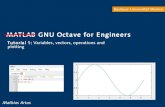 MATLAB for Engineers...GNU Octave for Engineers MATLAB as a calculator • Command line as instant test method for statements • When „variable =“ are omitted, then „ans“