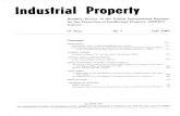 Industrial Property - WIPO · 2013. 12. 23. · Industrial Property Monthly Review of the United International Bureaux for the Protection of Intellectual Property (BIRPI) Geneva 7th