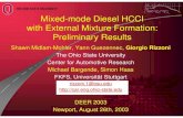 Mixed-mode diesel HCCI with External Mixture Formation ...Mixed-mode Diesel HCCI with External Mixture Formation: Preliminary Results Shawn Midlam-Mohler, Yann Guezennec, Giorgio Rizzoni