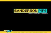CORPORATION 2020 Product Catalog - Sanderson Pipesandersonpipe.com/wp-content/uploads/2019/12/...Underground Installation of Polyvinyl Chloride (PVC) Pressure Pipe and Fittings for
