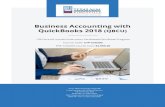 Business Accounting with QuickBooks 2018 QBCU...basic accounting to double-entry bookkeeping. Hands-on activities will help you learn skills including handling accounts receivable