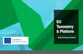 EU Taxonomy & Platform · 2021. 2. 26. · In this presentation Part 1: The Taxonomy & Platform on Sustainable Finance The taxonomy milestones, basic principles, sectors covered and