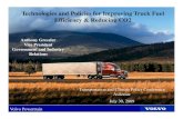 Technologies and Policies for Improving Truck Fuel Efficiencyyg & Reducing … · 2012. 8. 23. · Durability Performance Fuel is typically around 30% of truck fleet operating cost.