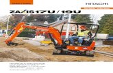 ZAXIS-6 series Specification Sheets... · 2020. 12. 11. · ZAXIS-6 seriesHYDRAULIC EXCAVATOR Model code : ZX17U‑6 / ZX19U‑6 Engine rated power : 11.5 kW (ISO14396) Operating