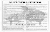 KURT-WEILL-FESTIVALKURT-WEILL-FESTIVAL Scenes from the International Kurt Weill Symposium Duisburg 23-25 March 1990 Kurt Weill Newsletter Top: Gernot Born, Rector of the University
