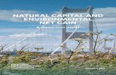 NATURAL CAPITAL AND ENVIRONMENTAL NET GAIN...z natural capital frameworks and analysis should be used in decision making for infrastructure z infrastructure investors, developers,