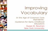 Improving Vocabulary - Early Childhood Webinars...Building vocabulary o The problem o “ A space probe is an unpiloted spacecraft that leaves Earth’s orbit to explore the Moon,