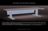 INVIGO SIT-STAND DESKS - Copeland Furniture · 2017. 10. 13. · INVIGO SIT-STAND DESKS Invigo is a highly configurable series of sit to stand desks that can be specified in a range