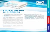 FILTER MEDIA C15-SERIES HVAC - Filtration Group Industrial · 2021. 1. 5. · C15-150 dP arrestance 0 0 50 20 40 60 80 100 20 40 60 80 100 0 100 150 200 250 300 350 400 10 50 60 20