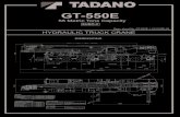 GT-550E - Tadano · 2020. 2. 5. · Spec. sheet No. GT-550E-1-10102/SP-20 MASS Gross vehicle mass 39,800 kg (*35,850kg) - front axle 15,900 kg (*16,250kg) - rear axle 23,900 kg (*19,600kg)