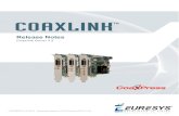 Coaxlink Driver 3.2 Release Notes - Euresysdownloads.euresys.com/PackageFiles/COAXLINK/3.2.0/...4 Coaxlink Driver 3.2 Release Notes Introduction Introduction Supported Products Product