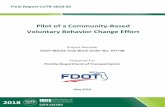 Pilot of a Community-Based Voluntary Behavior Change Effort€¦ · personalized website to guide CAPs in replicating the CBSM process to facilitate deployment in other neighborhoods.