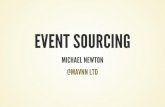 EVENT SOURCING - sddconf.comsddconf.com/brands/sdd/library/Event_Sourcing.pdf · EVENT SOURCING Finally... EVENT SOURCING BASICS Store the domain events as "lists" (normally called