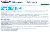 Clean-Up Cleaner + Bleach - Clorox · 2020. 1. 3. · Cleaner + Bleach 1 Original PRECAUCIONES: PELIGROS PARA LOS HUMANOS Y ANIMALES DOMÉSTICOS. ADVERTENCIA: Causa irritación de