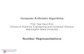 Computer Arithmetic Algorithms - WSUdaehyun/teaching/2017_EE466/...Arithmetic Shift Operations • Derivation of the extension of the one’s complement 𝑋𝑋= 𝑋𝑋 𝑛𝑛−1…0
