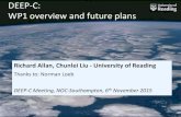 DEEP-C: WP1 overview and future plans - University of Readingsgs02rpa/TALKS/AllanRP_DEEP-C_2015-NOC.pdf · surface heat fluxes across the ocean surface (WP1) D1. Combined satellite-reanalysis