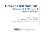 Overview of the Problem & NHTSA ActivitiesOverview of the Problem & NHTSA Activities Maria Vegega Office of Behavioral Safety Research National Highway Traffic Safety Administration.