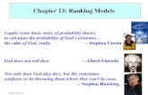 Chapter 13: Ranking Models - Max Planck Societyresources.mpi-inf.mpg.de/departments/d5/teaching/ws15_16/... · 2016. 1. 14. · Chapter 13: Ranking Models God does not roll dice.
