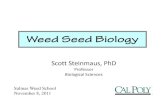 Scott Steinmaus, PhD - Monterey Countycemonterey.ucdavis.edu/files/132407.pdfdensities ranged from 7.9 to 60.9 million seeds /A. (Battista 1998). • In the Salinas Valley, seedbank