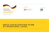 SDGS LOCALIZATION PLAN AT MUNICIPAL LEVEL - INDEPInforms the Municipality of Deçan about the content of the SDGs, the relevant targets for the local level, and the responsibilities