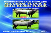 Production Sale FroM tHe MillSide Floc eili lueS Floc and beili blue... · 2013. 9. 23. · 5 ewes, 25 shearling gimmers, 10 ewe lambs, 3 shearling rams and 7 ram lambs plus a quantity