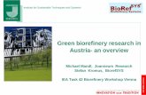 Green biorefinery research in Austria- an overview...ISO 9001 certified … getting hooked on an idea The Green Biorefinery R&D work was generally performed in three stages: — fundamental