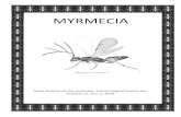 Myrmecia: Volume 55, Part 1 · 2020. 2. 19. · 9th International Congress of Dipterology in Namibia. The Congress was held at a conference venue in Windhoek and was an exciting forum