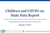 Children and COVID-19: State Data Report and CHA...Children and COVID-19: Data Limitations General Limitations • Format, content, and metrics of reported COVID-19 data differed substantially