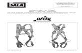 USER INSTRUCTION MANUAL DELTA™ FULL BODY HARNESS - … · 2018. 6. 4. · 1.0APPLICATIONS 1.1 PURPOSE: DBI-SALA full body harnesses are to be used as components in personal fall