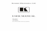 USER MANUAL · 2018. 6. 25. · 6.6 Connecting to the VP-81KSi via the RS-485 Port 13 6.6.1 Setting the RS-485 Machine Number and Bus Termination DIP-switches 13 6.6.2 Connecting