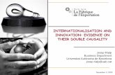 INTERNATIONALISATION AND INNOVATION: EVIDENCE ON …...1990 and, in 1992, it purchased a well-known international brand from the same activity, Scalextric. Evidences (I) A N. A. L