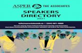 Speakers Directory 2020 - The Associates · 2020. 12. 21. · Winnipeg office of MCW Consultants Ltd., a leading electrical and mechanical engineering consulting firm with offices