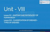 TYPES OF DISEASES Unit - VIII Lesson XVI ......The infectious diseases are often transmitted by pathogens. Pathogens can be of different types. They can be either bacteria or virus