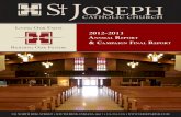 Saint Joseph Annual Report & Campaign Final Reportstjoeparish.com/Portals/2/Stewardship/2012-13 Annual... · 2014. 6. 17. · annual report of 2012-2013! In my short visits to Saint