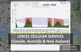 LOXCEL CELLULAR SERVICES (Canada, Australia & New Zealand) · CELL ID CID LAC MNC MCC (302 = Canada) LOCATE SITE BY LATITUDE / LONGITUDE DDMMSS format Also accepts decimal degrees.
