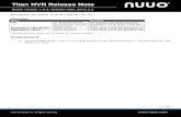 Titan NVR Release Note - NUUO Inc. NVR...2015/02/02  · FW NT-4040/NT-4040R NT-4040_1.6.9_0210_1713.bin NT-8040R/NT-8040RP NT-8040R_1.6.9_0210_1718.bin Device pack 3.7 Application