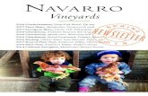 NAVARRO Vineyards · 2018. 3. 16. · 2016 Chardonnay Mendocino Well-seasoned SPRING SPECIAL! Buy it by the case for only $216.00; a savings of $48.00. That’s only $18.00 per bottle.