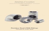 Stainless Steel 150# Fittings - Paramount Supply...SMITH-COOPER INTERNATIONAL® • TOLL FREE 1-800-766-0076 • FAX (323) 890-4456 • Threaded Fittings Class 150 conform to ASTM