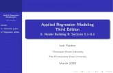 Applied Regression Modeling Third Edition - 5. Model Building II: … · Applied Regression Modeling 5a Iain Pardoe Outline 5.1 In uential points In uential points Outliers Dealing