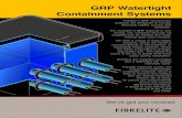 GRP Watertight Containment Systems - Fibrelite...S80- 2760 862mm x 675mm deep solid base sump, corbel, and 760mm dia. watertight flat sealed cover and frame Adjustable Height Systems