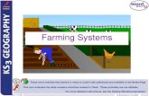 Farming Systems · 2017. 6. 3. · Depth –plants grow better in deep soils. Fertility –plants need soils with enough nutrients in them. This depends on the amount of humus (organic