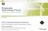 AZ121 Industrial Network Protocols - NXP Semiconductors · 2016. 3. 21. · Introduction to Building Control Segment and Networking Wireless Protocols ... Enterprise Network (Ethernet)