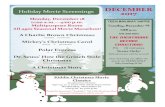 DECEMBER Holiday Movie Screenings 2017ppls.org/wp-content/uploads/2017/11/WINTER-BREAK1.pdf · 2019. 4. 19. · Mickey’s Christmas Carol Disney G 58 minutes Polar Express G 100