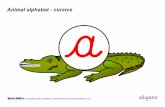 Animal alphabet - cursive · 2020. 7. 22. · Title. Animal alphabet - cursive. Author. HP_Administrator. Created Date. 20080218091902Z.