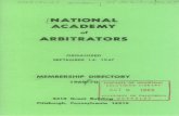 NATIONAL ACADEMY - California Digital Librarycdn.calisphere.org/data/28722/4x/bk0003z6x4x/files/bk... · 2009. 2. 5. · NATIONAL ACADEMY of ARBITRATORS ORGANIZED SEPTEMBER 14, 1947
